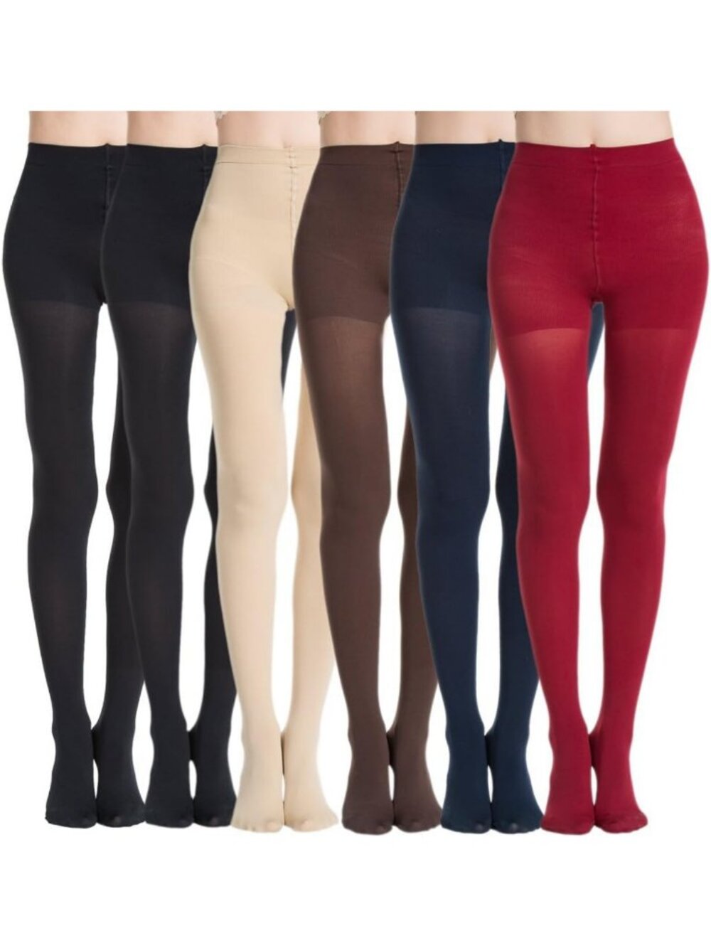 Run-Resistant Control Top Opaque Tights | Comfortable & Durable Pantyhose
